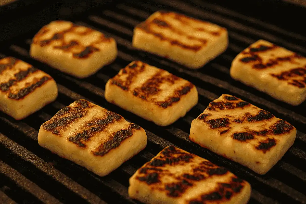 Grilling cheese